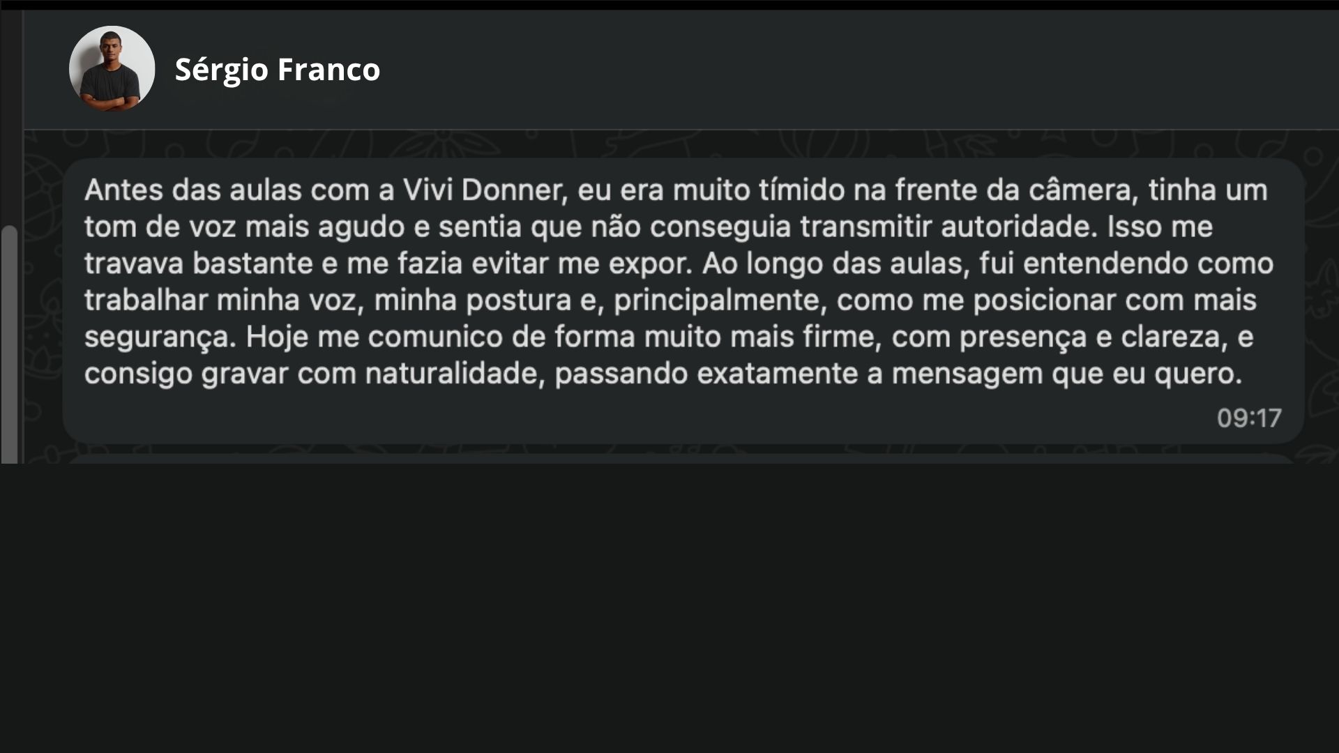 Depoimento Sérgio Franco